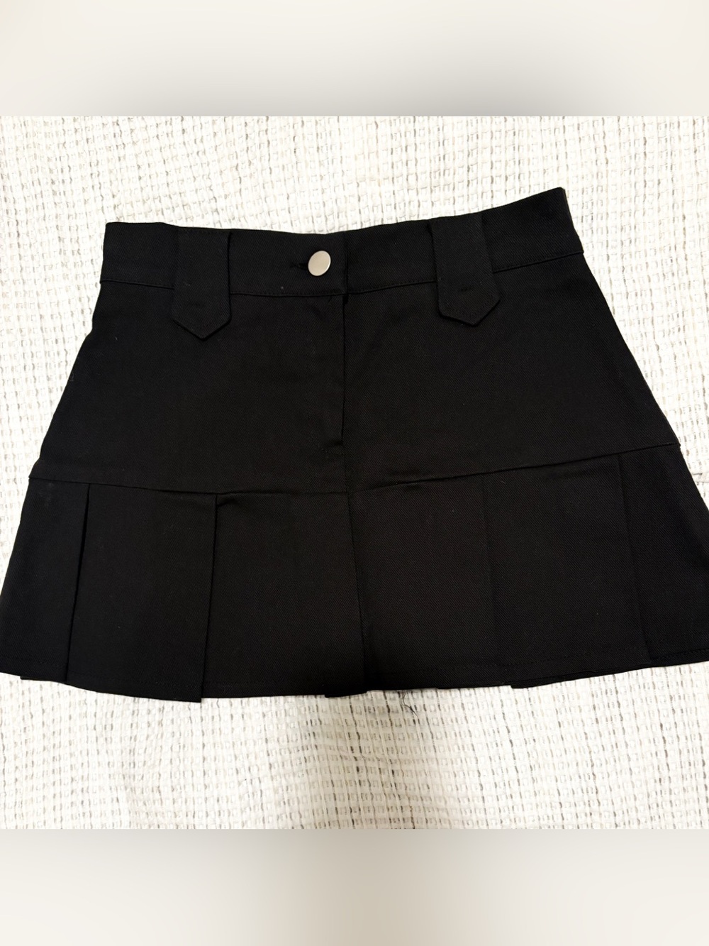OAK + FORT Black Pleated Mini Skirt